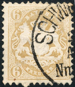 Timbre Royaume de Bavire (1849-1920) Y&T N25 (II)